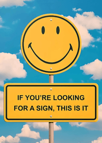 Looking for a Sign? This Is It – Motivational and Inspirational Wall Art Canvas Print for Home, Office, or Gym Decor
