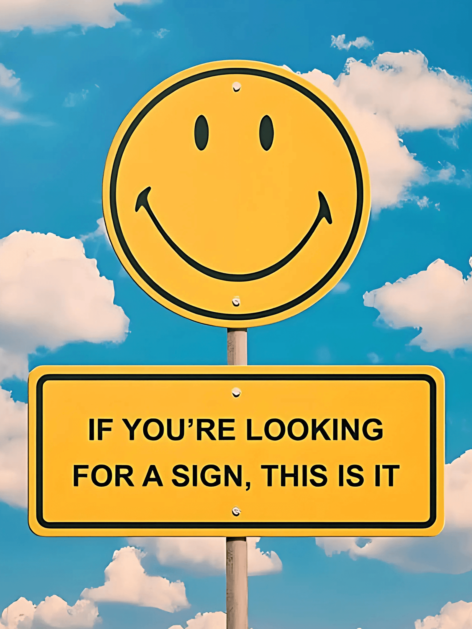 Looking for a Sign? This Is It - Motivational and Inspirational Wall Art Canvas Print for Home, Office, or Gym Decor