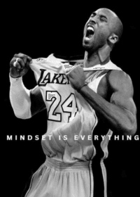 Kobe Mindset is Everything – Motivational Wall Art Canvas Print for Sports, Office, or Gym Decor