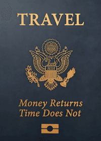 Money Returns, Time Does Not – Inspirational Canvas Print for Focused Living