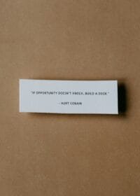 if opportunity doesn’t knock build a door