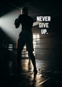Never Give Up Motivational Poster Canvas