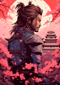 Anime Warrior Canvas