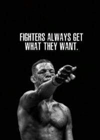 “Fighters Always Get” Canvas poster