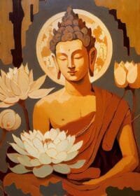 Buddha Contemporary Canvas Wall art