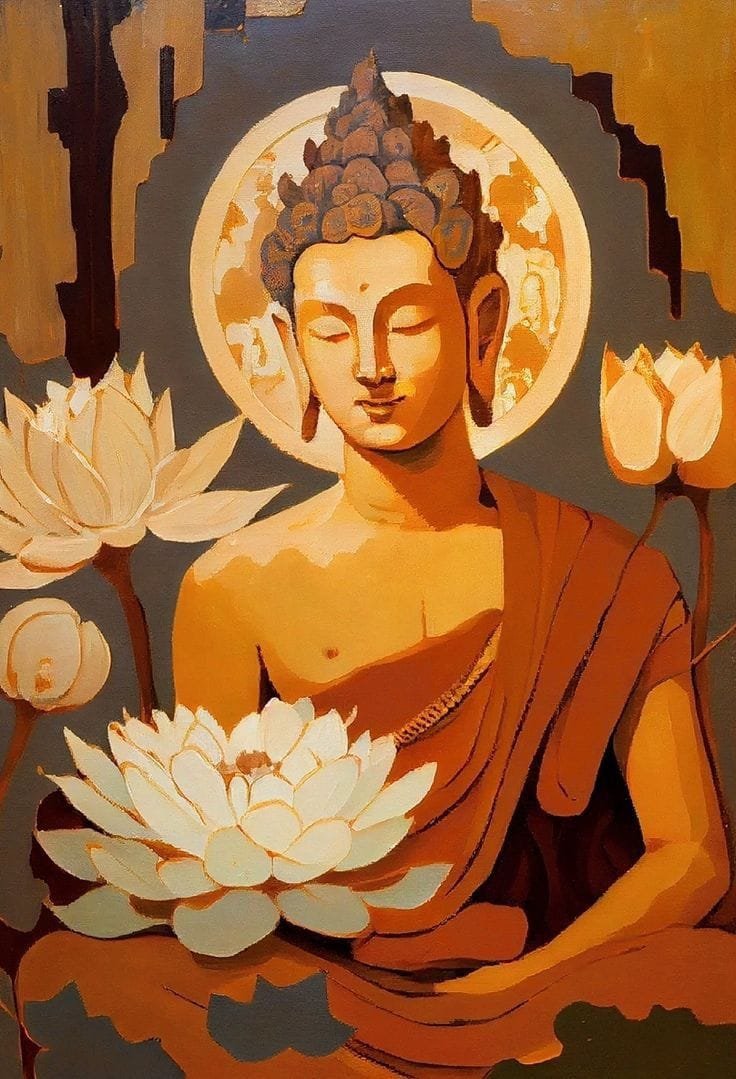 buddha contemporary wall art