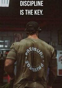 Discipline is the Key – Inspiring Canvas for Your Journey to Success