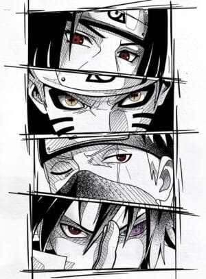 naruto characters eyes