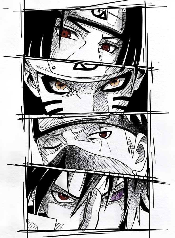 naruto characters eyes
