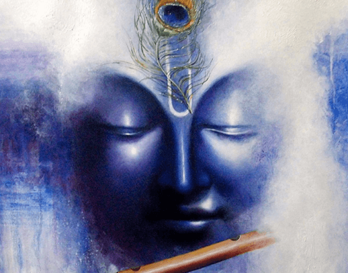 Krishna Canvas Painting  A Divine Addition to Your Space