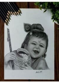 Bal Krishna (Little Krishna) Posters – Divine Elegance for Your Space