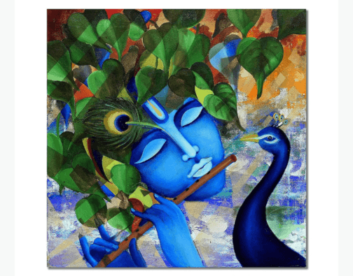 Canvas Krishna Painting