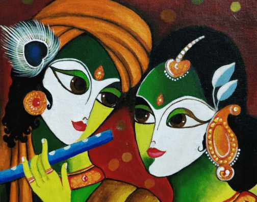 Radha Krishna Painting