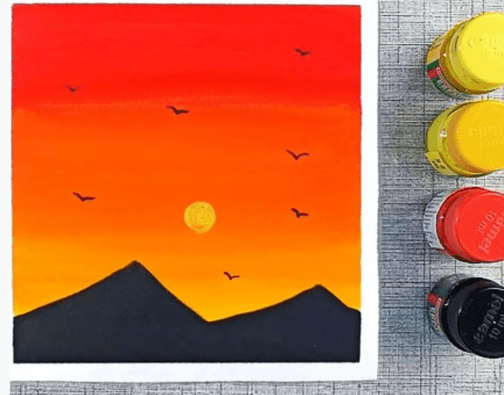 Easy Poster Colour Painting