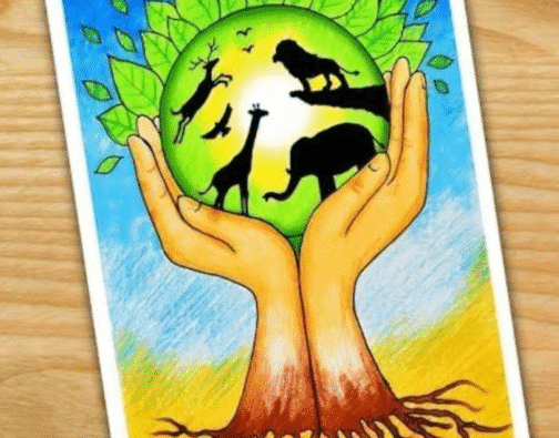 Save Animals Posters Drawing