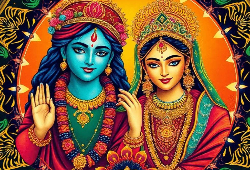Radha Krishna Mandala Art Radha Krishna Mandala Art