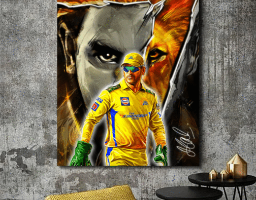 MS Dhoni Art