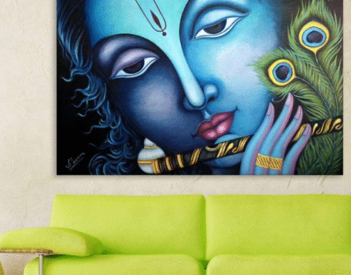 Lord Krishna Wall Painting